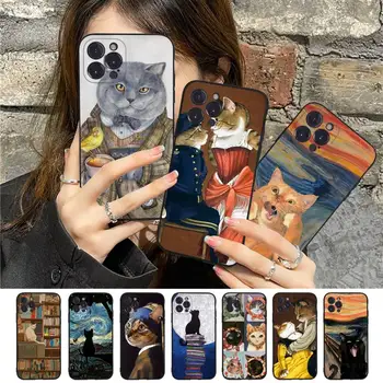 katė Telefono dėklas Skirtas iPhone 8 7 6 6S Plus X SE 2020 XR XS 14 11 12 13 Mini Pro Max Mobiliojo Atveju