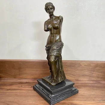 Bronzos Venera Afroditė Statula Replika Skulptūra Garsaus Graikų Ir Romėnų Mitologijoje Meilės Ir Grožio Deivė Meno Namų Dekoro