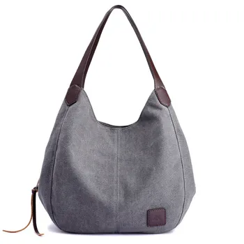Nauja drobė moterų rankinės mados laukinių meno paprasta korėjos stiliaus pečių krepšiai, multi-layer laisvalaikio krepšys