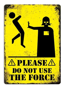 Nenaudokite Jėgos -Metalinės Sienos Ženklas Apnašas Meno - Vader Sith Star(Aplankykite Mūsų Parduotuvėje, Daugiau Produktų!!!)