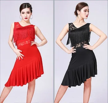 2022 Naujas Aukštos kokybės lotynų suknelė Moterys/Merginos/Nauja Panele Seksuali Pakraštyje Salsa/Salonikų/Tango/Cha Cha/Samba/lotynų šokių suknelė