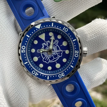 Mechaninis laikrodis Vyrams STEELDIVE SD1975P Naras Laikrodis Dvigubo sluoksnio Sapphire Kristalas Super Šviesos Specialios Tunų Gali Žiūrėti