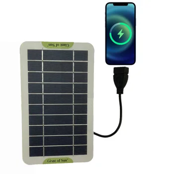 Saulės kolektoriaus Baterijos Kroviklis Ultra-plonas Nešiojamas grupės Efektyvumo Išvestis Tinka Mažoms elektros Energijos Prietaisai