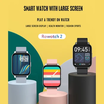 Rogbid Rowatch 2 Smart Žiūrėti 1.69 Cm Full HD Touch Screen Fitness Tracker Širdies ritmas, Kraujo Spaudimo Monitorius, Skirtų 