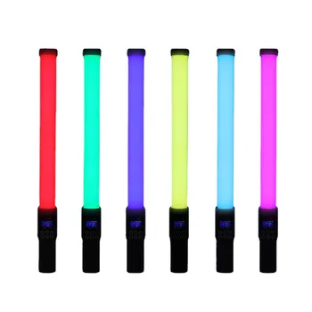 Nešiojamų RGB LED Vaizdo Šviesos Lazdelė Stick Pritemdomi 3500-6500K spalvotu LED Lempos Užpildyti Šviesos Fotografijos Portreto Apšvietimas Video