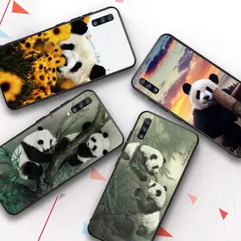 Mielas Panda Raidžių Gyvūnų Modelio Telefono dėklas Samsung A51 A30s A52 A71 A12 už Huawei Honor 10i dėl KOLEGA vivo Y11 dangtis