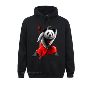 Newset Panda Šarvuotos Samurajus Spausdinti Vyrų Sportinės Aprangos Kietas Juokinga Dizaino Mens Megztinis Atsitiktinis Mielas Gyvūnų Mens Palaidinukė