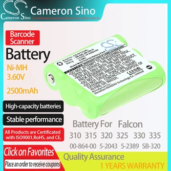 CameronSino Baterija Falcon 310 315 320 325 330 335 00-864-00 5-2043 5-2389 tinka TRILITHIC TR-3 TR3 brūkšninių kodų Skaitytuvas baterija