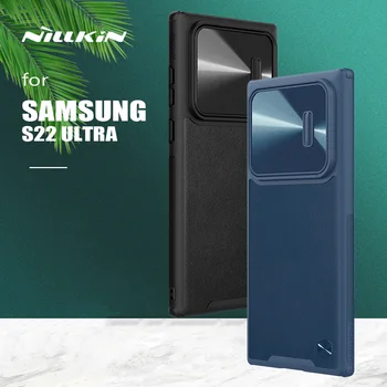 Samsung Galaxy S22 Ultra Atveju Nillkin CamShield Odinis dėklas Skaidrių Fotoaparato krepšys galinis Dangtelis skirtas Samsung S22 Ultra Objektyvo Atveju