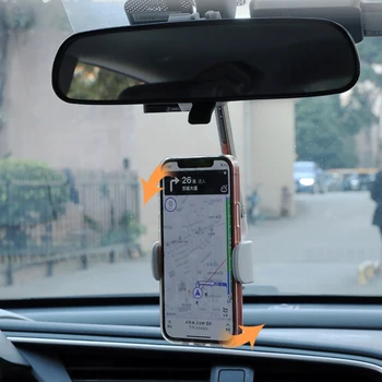 Automobilinis Telefono Laikiklis, galinio vaizdo Veidrodėliai mobiliųjų Telefonų Stovi Auto Galinės Atramos Pagalvėlės 360 GPS Išmaniojo telefono Stovas, 