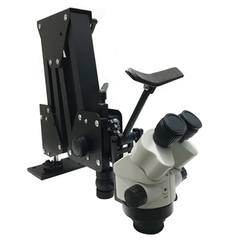 Papuošalai Optinės Priemonės Mikroskopas su didinamasis stiklas Stovėti Deimantų Nustatymo Mikroskopas su LED Šviesos Šaltinis