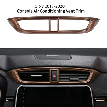 Automobilis Centrinis Oro Kondicionierius Vėjo Angos Skydelis prietaisų Skydelio Lipdukai Persikų Medienos tekstūros Formavimo Honda CR-V CRV 2017-2020