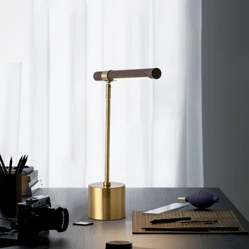 modernus stalo lempa medienos stalo lempa kavos medienos LED stalo lempa skaitymo šviesos studija šviesos miegamojo kambarį apšvietimas
