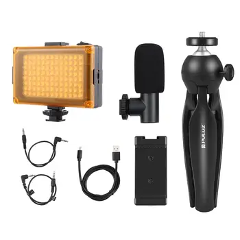 Fotografavimo Live Transliacijos Telefono Apkabos, Trikojis su Mikrofonu LED Šviesos Išmanųjį telefoną Fotografijos Rinkinys, Skirtas 