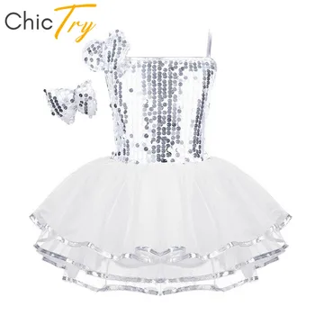 ChicTry Vaikų Mergaičių Spagečiai Dirželiai China Baleto Mdc Akių Šokių Suknelė Nustatyti Vaikų Etapo Rezultatus Moderniojo Džiazo Šokio Kostiumas
