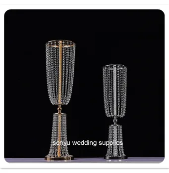 new style Bling kristalų cilindrų stulpelius vestuvių stalo dekoravimui senyu0289