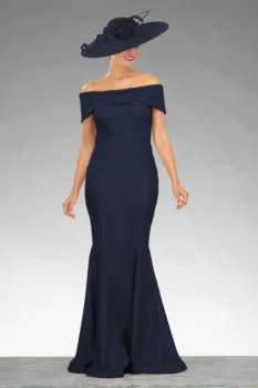 nemokamas pristatymas 2022 naujas trumpomis rankovėmis, pagamintas undinė karinio jūrų Laivyno Austrių Visas Ilgis Bardot funkcijų Motina Nuotakos Suknelės