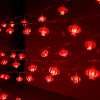 LED Raudonųjų Žibintų String Žibintai Pakabukas dėl Žibintų Festivalis naujieji Metai Apdaila