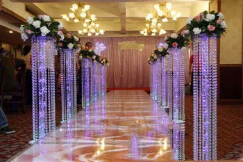 150cm mados prabangių akrilo kristalų vestuvių kelių švino vestuvių puošmena įvykis šalies apdaila/ vestuvių fonas T - stovas