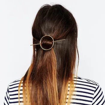 Naujausias mados aukso spalvos apvalios staigius hairwear plaukų-geriausia dovana moterims mergina HA-76