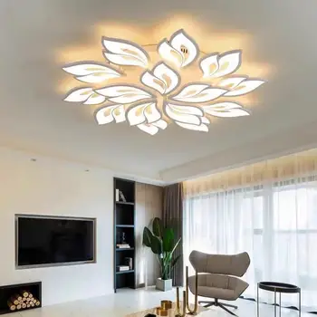  naujos post modernios paprasta LED lubų šviestuvas gėlių akrilo kūrybinės miegamojo kambarį lubų lempa