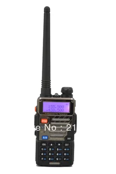UV-5RB 136-174MHz(RX/TX) & UHF400-520MHz(TX/RX) Dual Band 5W/1W 128CH FM 65-108MHz su Nemokama Ausinių Du būdu Radijo
