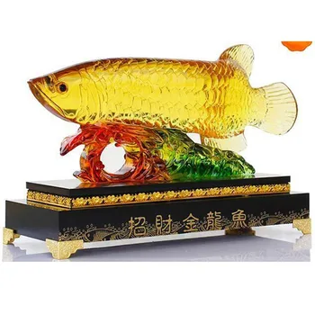 Pasisekė Gold Dragon Žuvų Ir Baldų Kambario Puošmena ir Namų ūkio Ir Amatų 2.5 KG