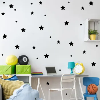 Lipnios žvaigždžių gali pašalinti penkerių-pažymėjo žvaigždutė sienų lipdukai vaikų kambario dekoravimas sienų lipdukai namų dekoro kambarį Meno