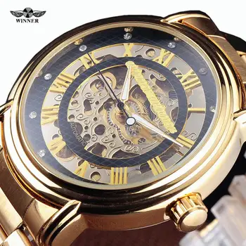 Naujas Numeris Sporto Dizainas Bezel Aukso Mens Laikrodžius Top Brand Prabanga Montre Homme NUGALĖTOJAS Laikrodis Vyrams, Automatinė Skeletas Žiūrėti