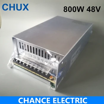 Didelės galios impulsinis maitinimo šaltinis 800W 48V 16.6 A impulsinis maitinimo šaltinis AC DC LED juostelė ligth ( S-800-48)