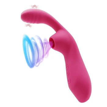 Clit Sucker Vibratoriai Blowjob Kalba Lyžis Massager 10 Dažnio Vibracijos Klitorio Stimuliatorius Spenelių Oralinio Sekso Žaislai Moterims