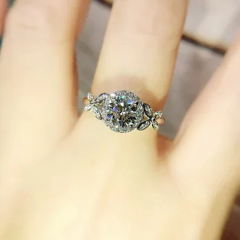 Internete celebrity live transliacijos karšto naujas produktas modeliavimas Mosan diamond bow atidarymo žiedas moteris