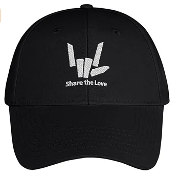 Aukštos Kokybės Mados Dizaino Juodos Medvilnės Užsakymą Tėtis Skrybėlę Siuvinėjimas Logotipas